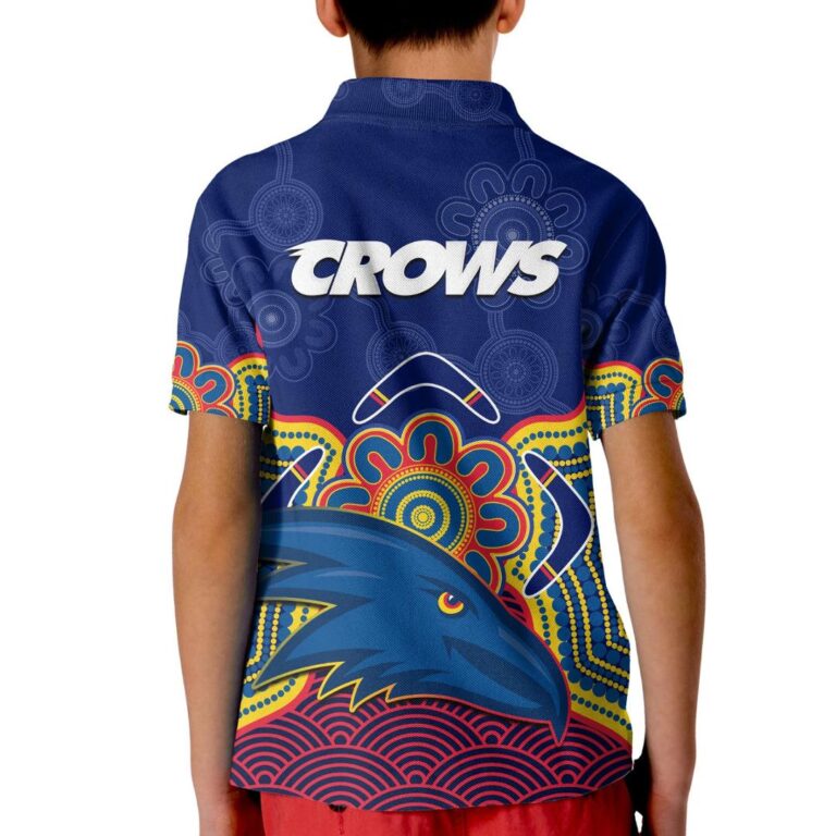 Australian Football League store - Loyal fans of Adelaide Crows's Kid Polo Shirt:vintage Australian Football League suit,uniform,apparel,shirts,merch,hoodie,jackets,shorts,sweatshirt,outfits,clothes