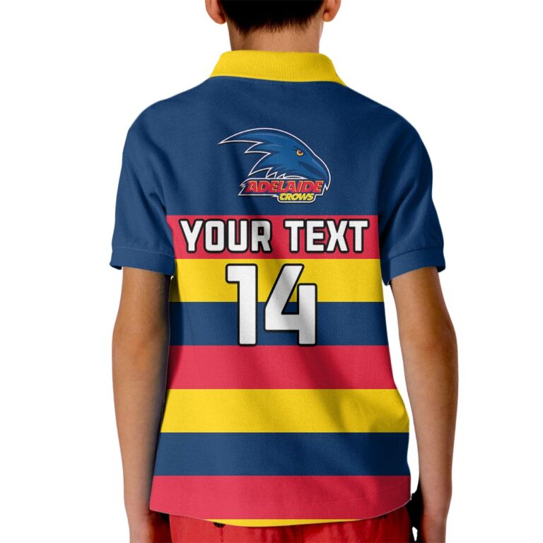Australian Football League store - Loyal fans of Adelaide Crows's Kid Polo Shirt:vintage Australian Football League suit,uniform,apparel,shirts,merch,hoodie,jackets,shorts,sweatshirt,outfits,clothes