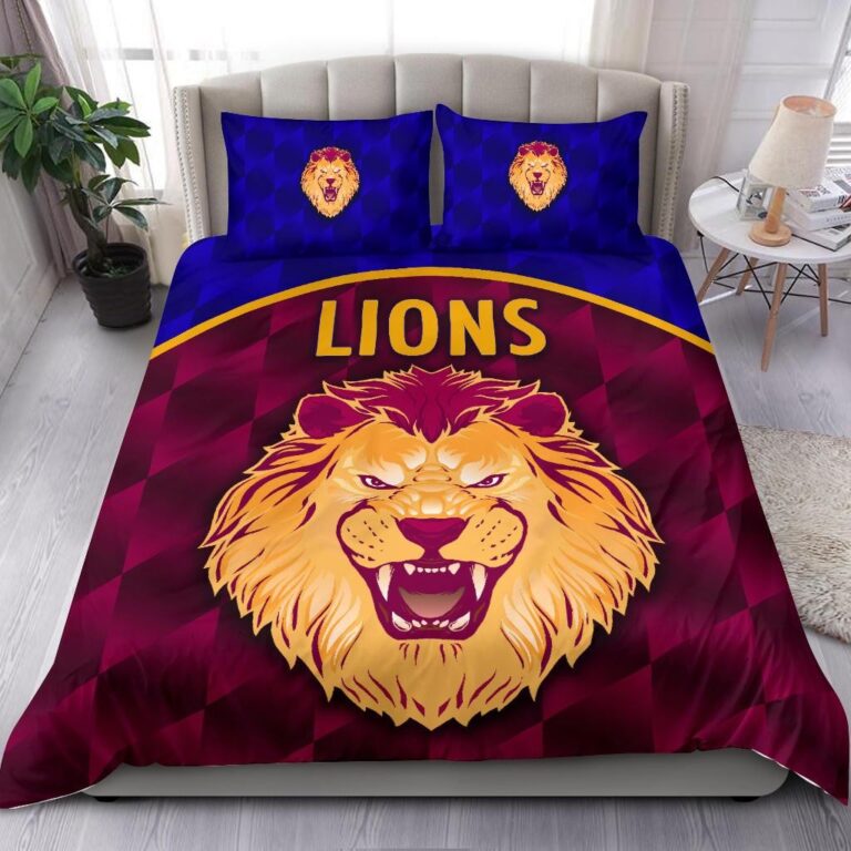 Australian Football League store - Loyal fans of Brisbane Lions's Bedding Duvet Cover + 1/2 Pillow Cases:vintage Australian Football League suit,uniform,apparel,shirts,merch,hoodie,jackets,shorts,sweatshirt,outfits,clothes