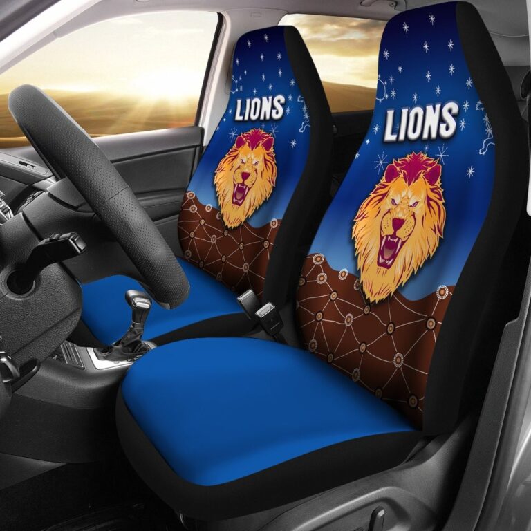 Australian Football League store - Loyal fans of Brisbane Lions's Set 2 Car Seat Cover:vintage Australian Football League suit,uniform,apparel,shirts,merch,hoodie,jackets,shorts,sweatshirt,outfits,clothes