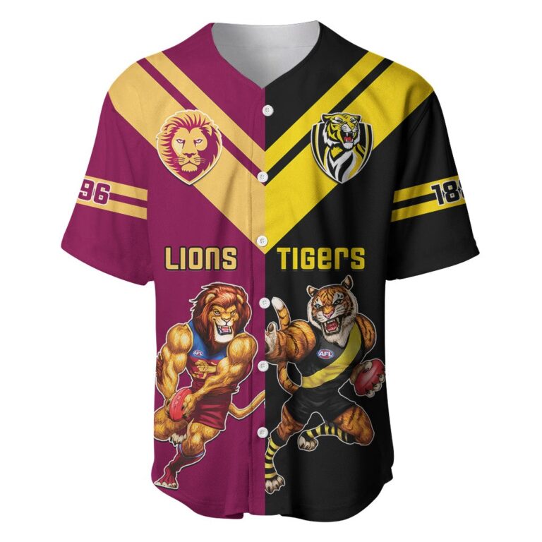 Australian Football League store - Loyal fans of Brisbane Lions's Unisex Baseball Jerseys,Kid Baseball Jerseys,Youth Baseball Jerseys:vintage Australian Football League suit,uniform,apparel,shirts,merch,hoodie,jackets,shorts,sweatshirt,outfits,clothes