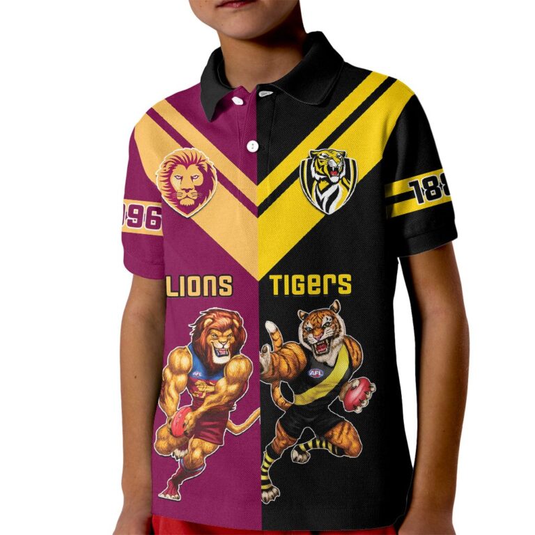 Australian Football League store - Loyal fans of Brisbane Lions's Kid Polo Shirt:vintage Australian Football League suit,uniform,apparel,shirts,merch,hoodie,jackets,shorts,sweatshirt,outfits,clothes
