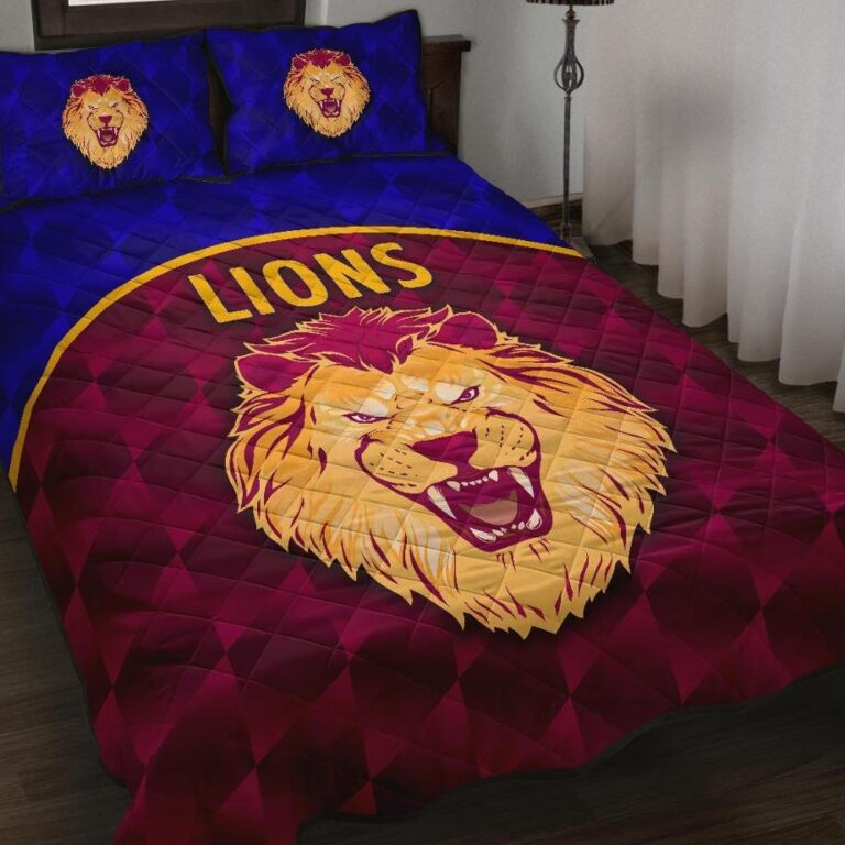 Australian Football League store - Loyal fans of Brisbane Lions's Quilt + 1/2 Pillow Cases:vintage Australian Football League suit,uniform,apparel,shirts,merch,hoodie,jackets,shorts,sweatshirt,outfits,clothes