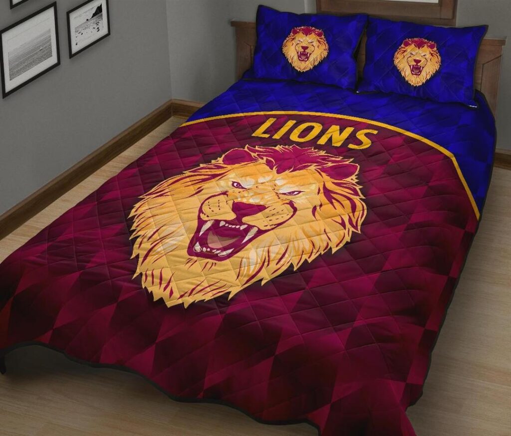 Australian Football League store - Loyal fans of Brisbane Lions's Quilt + 1/2 Pillow Cases:vintage Australian Football League suit,uniform,apparel,shirts,merch,hoodie,jackets,shorts,sweatshirt,outfits,clothes