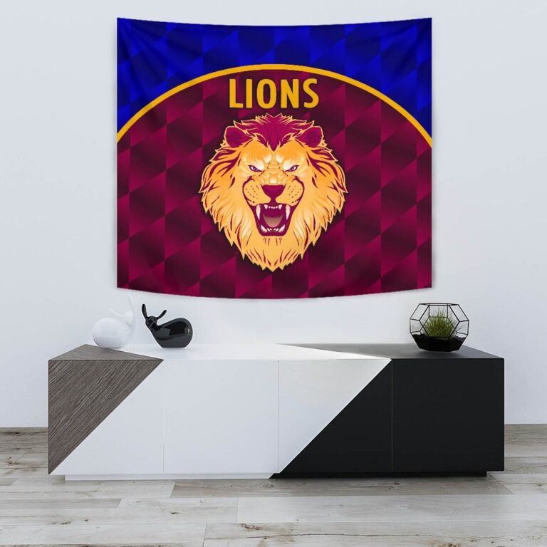 Australian Football League store - Loyal fans of Brisbane Lions's Wall Tapestry:vintage Australian Football League suit,uniform,apparel,shirts,merch,hoodie,jackets,shorts,sweatshirt,outfits,clothes