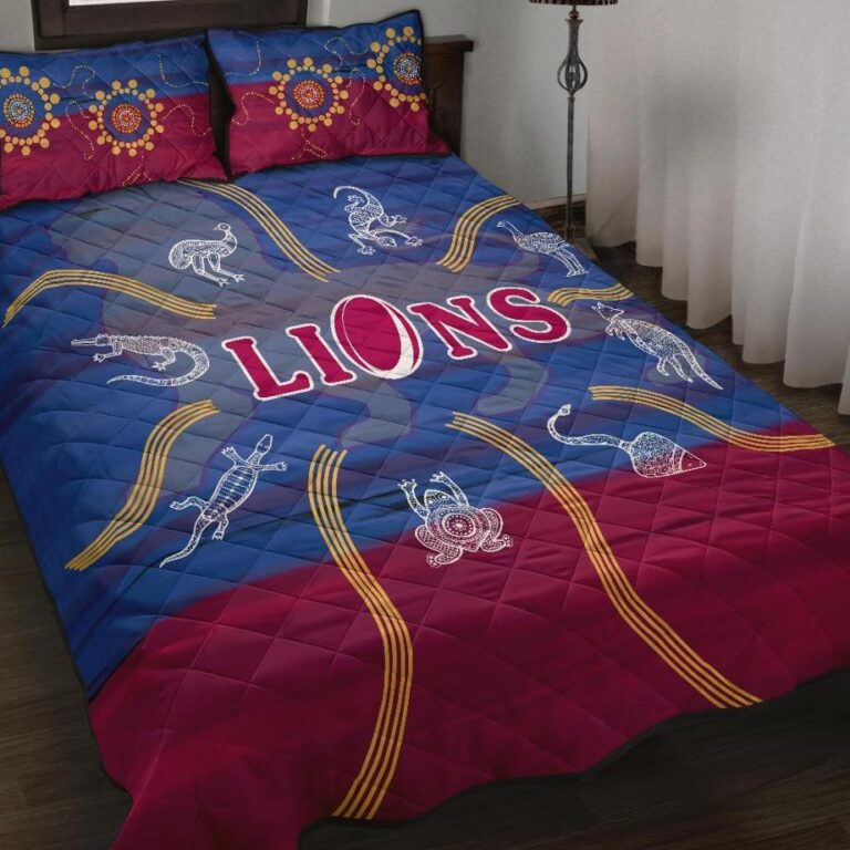 Australian Football League store - Loyal fans of Brisbane Lions's Quilt + 1/2 Pillow Cases:vintage Australian Football League suit,uniform,apparel,shirts,merch,hoodie,jackets,shorts,sweatshirt,outfits,clothes