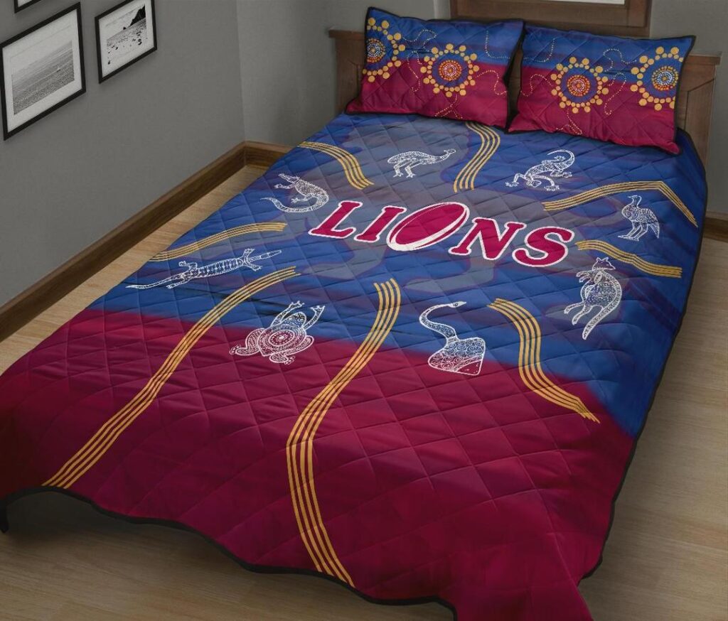 Australian Football League store - Loyal fans of Brisbane Lions's Quilt + 1/2 Pillow Cases:vintage Australian Football League suit,uniform,apparel,shirts,merch,hoodie,jackets,shorts,sweatshirt,outfits,clothes