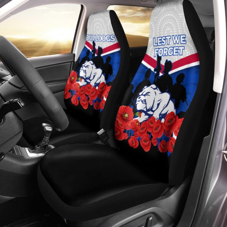 Australian Football League store - Loyal fans of Western Bulldogs's Set 2 Car Seat Cover:vintage Australian Football League suit,uniform,apparel,shirts,merch,hoodie,jackets,shorts,sweatshirt,outfits,clothes