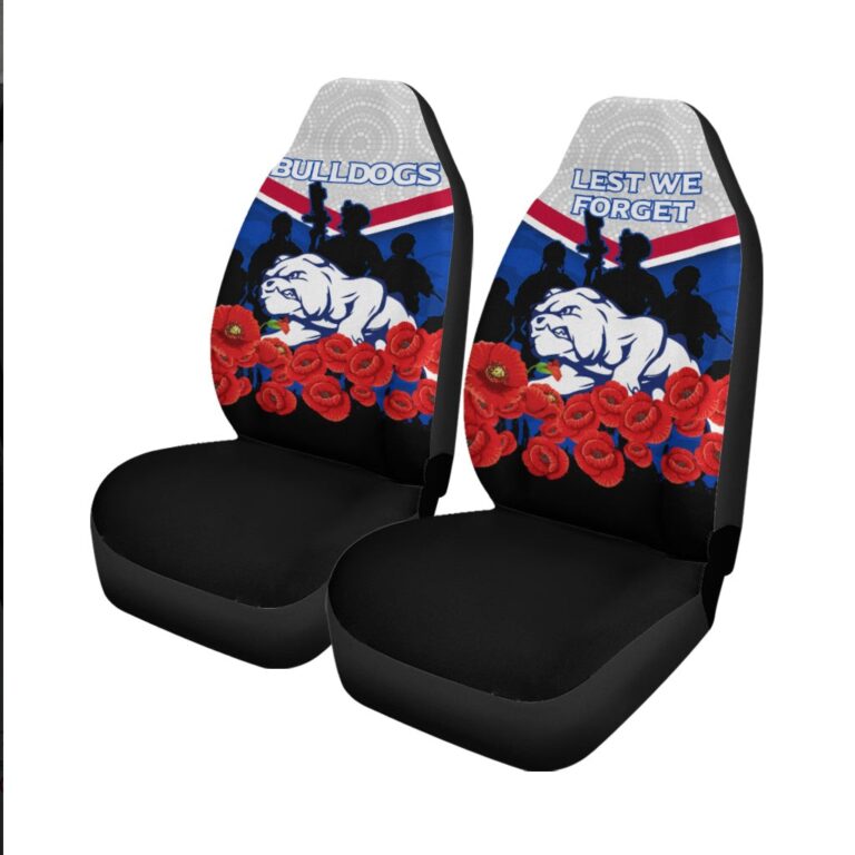 Australian Football League store - Loyal fans of Western Bulldogs's Set 2 Car Seat Cover:vintage Australian Football League suit,uniform,apparel,shirts,merch,hoodie,jackets,shorts,sweatshirt,outfits,clothes