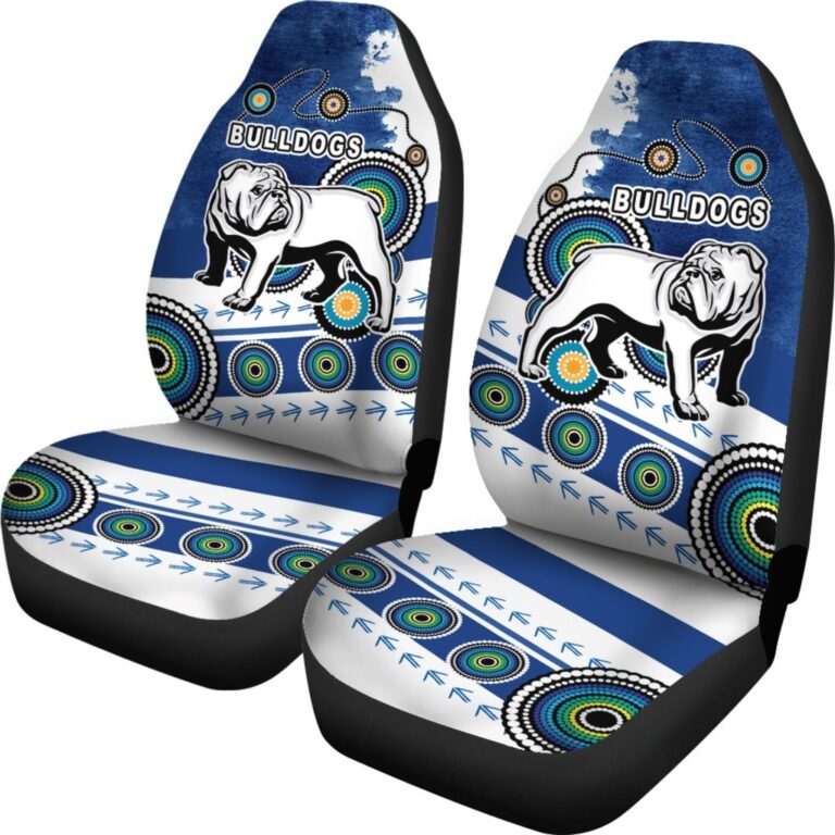 Australian Football League store - Loyal fans of Western Bulldogs's Set 2 Car Seat Cover:vintage Australian Football League suit,uniform,apparel,shirts,merch,hoodie,jackets,shorts,sweatshirt,outfits,clothes