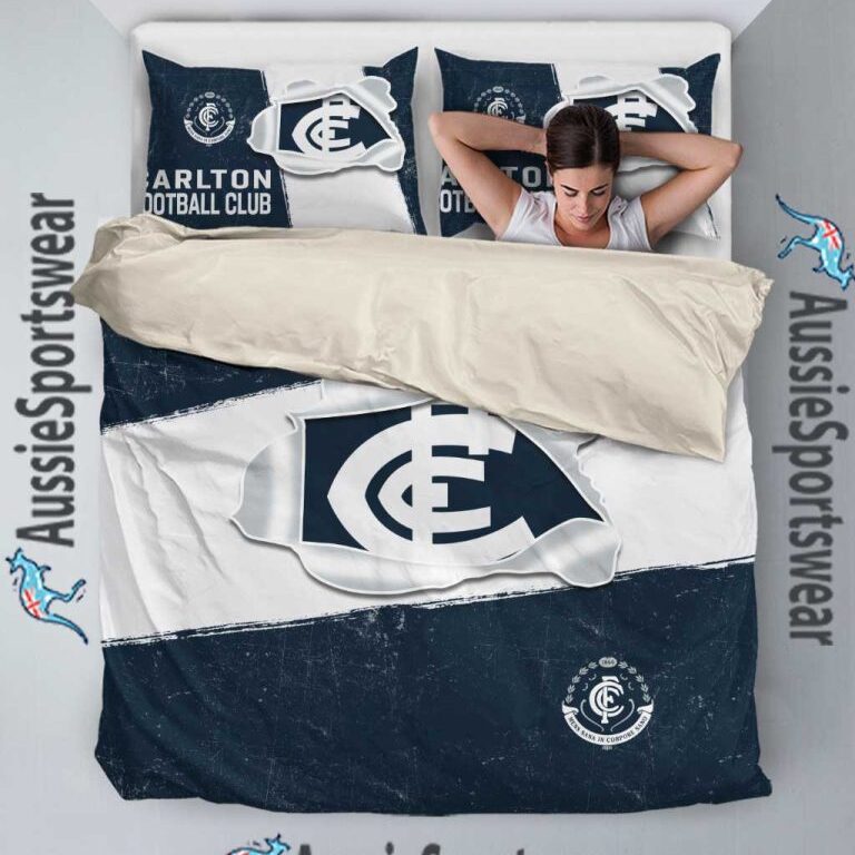 Australian Football League store - Loyal fans of Carlton Football Club's Bedding Duvet Cover + 1/2 Pillow Cases:vintage Australian Football League suit,uniform,apparel,shirts,merch,hoodie,jackets,shorts,sweatshirt,outfits,clothes