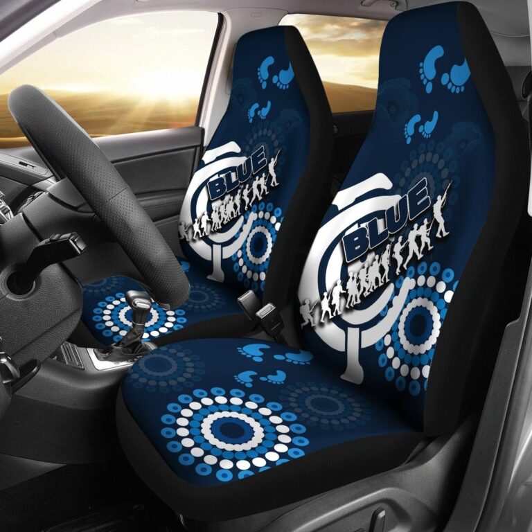 Australian Football League store - Loyal fans of Carlton Football Club's Set 2 Car Seat Cover:vintage Australian Football League suit,uniform,apparel,shirts,merch,hoodie,jackets,shorts,sweatshirt,outfits,clothes