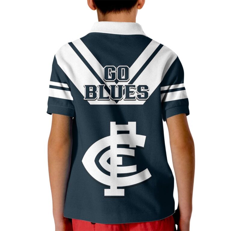 Australian Football League store - Loyal fans of Carlton Blues's Kid Polo Shirt:vintage Australian Football League suit,uniform,apparel,shirts,merch,hoodie,jackets,shorts,sweatshirt,outfits,clothes