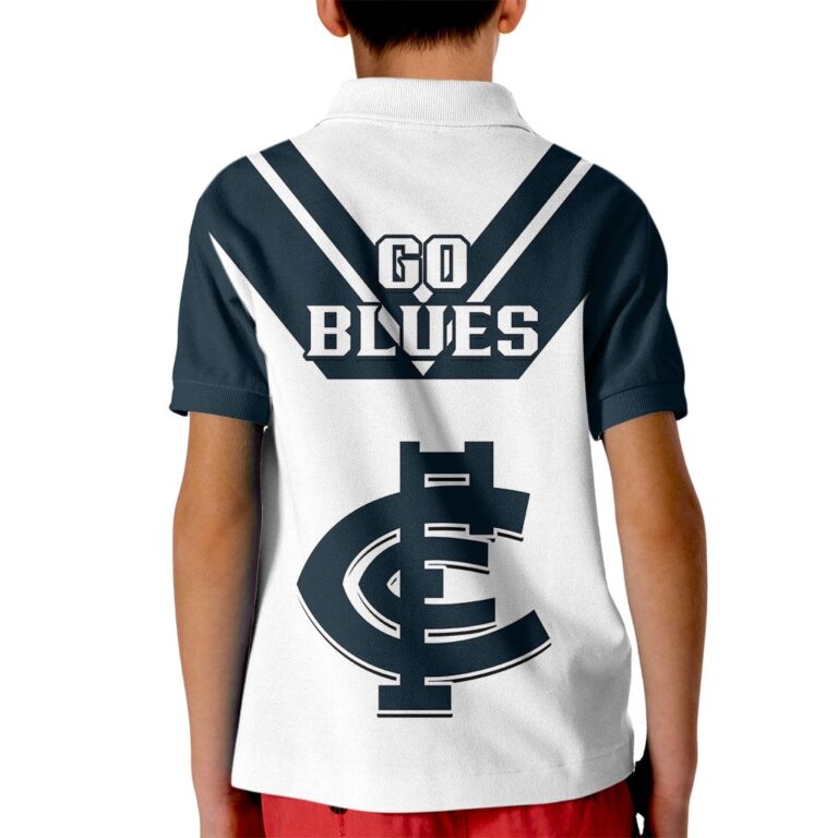 Australian Football League store - Loyal fans of Carlton Blues's Kid Polo Shirt:vintage Australian Football League suit,uniform,apparel,shirts,merch,hoodie,jackets,shorts,sweatshirt,outfits,clothes