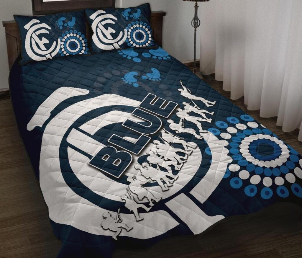 Australian Football League store - Loyal fans of Carlton Football Club's Quilt + 1/2 Pillow Cases:vintage Australian Football League suit,uniform,apparel,shirts,merch,hoodie,jackets,shorts,sweatshirt,outfits,clothes