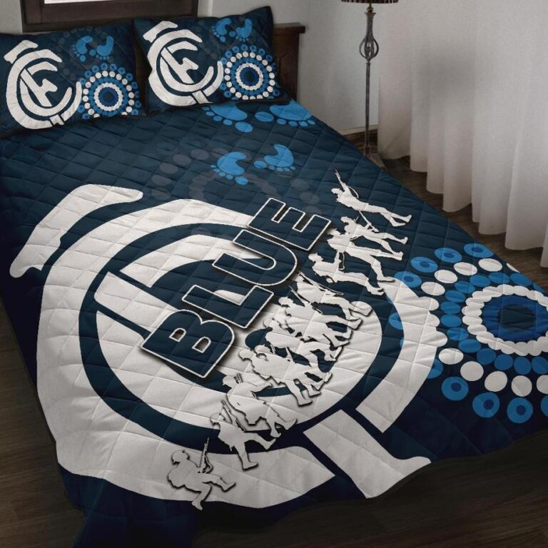 Australian Football League store - Loyal fans of Carlton Football Club's Quilt + 1/2 Pillow Cases:vintage Australian Football League suit,uniform,apparel,shirts,merch,hoodie,jackets,shorts,sweatshirt,outfits,clothes