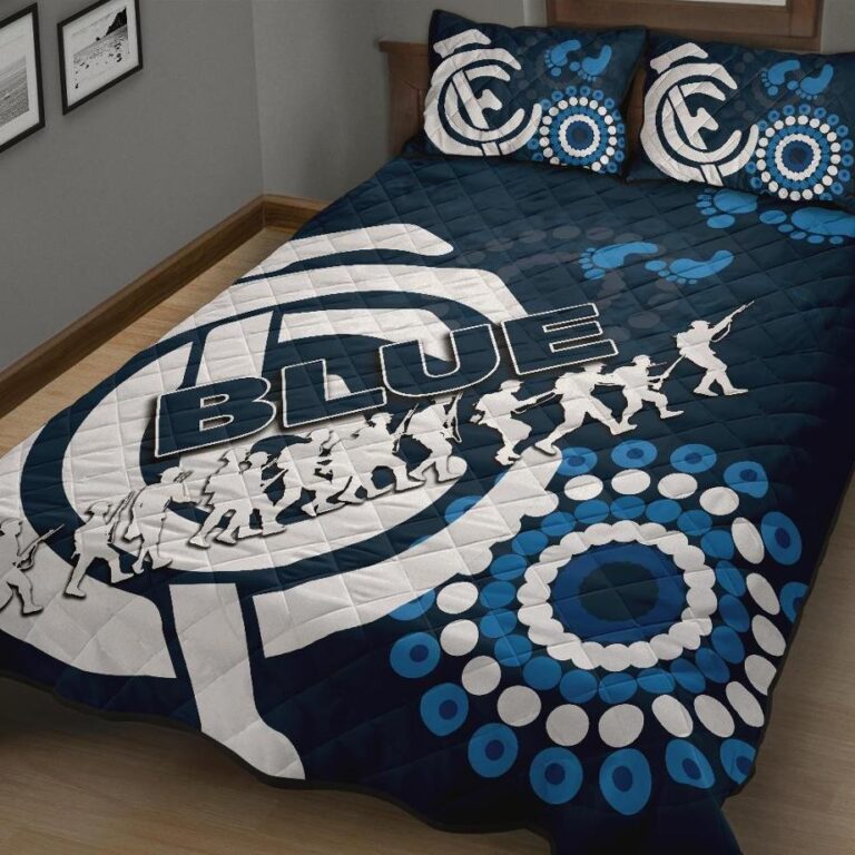 Australian Football League store - Loyal fans of Carlton Football Club's Quilt + 1/2 Pillow Cases:vintage Australian Football League suit,uniform,apparel,shirts,merch,hoodie,jackets,shorts,sweatshirt,outfits,clothes