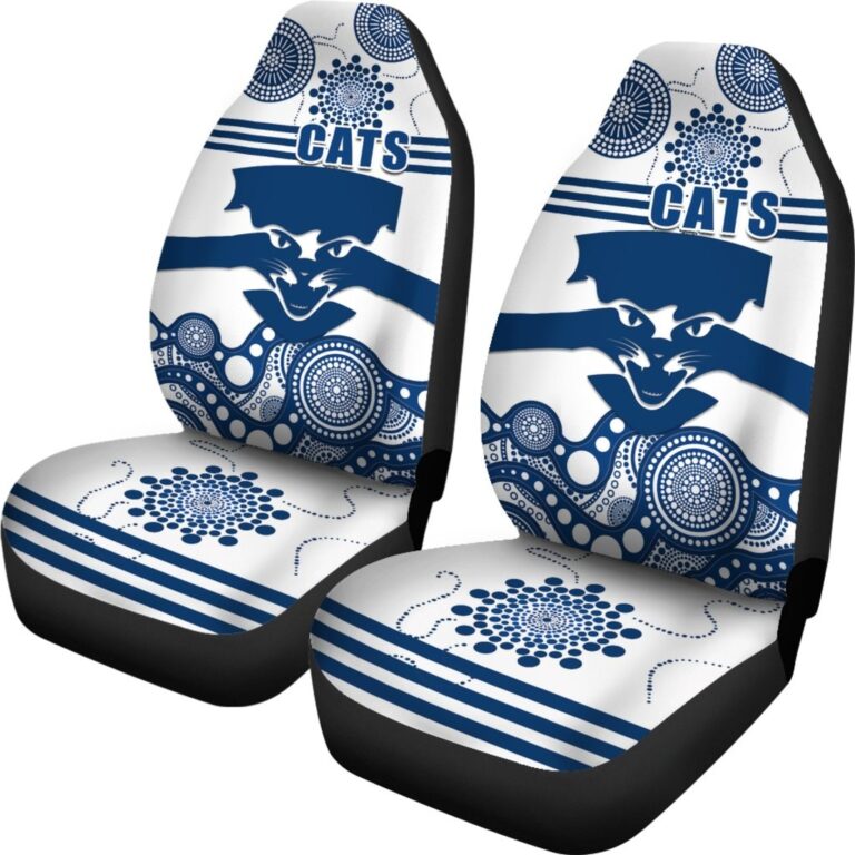 Australian Football League store - Loyal fans of Geelong Football Club's Set 2 Car Seat Cover:vintage Australian Football League suit,uniform,apparel,shirts,merch,hoodie,jackets,shorts,sweatshirt,outfits,clothes