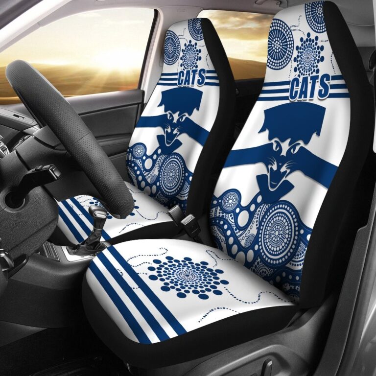 Australian Football League store - Loyal fans of Geelong Football Club's Set 2 Car Seat Cover:vintage Australian Football League suit,uniform,apparel,shirts,merch,hoodie,jackets,shorts,sweatshirt,outfits,clothes