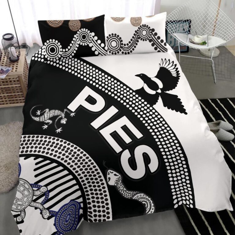 Australian Football League store - Loyal fans of Collingwood Football Club's Bedding Duvet Cover + 1/2 Pillow Cases:vintage Australian Football League suit,uniform,apparel,shirts,merch,hoodie,jackets,shorts,sweatshirt,outfits,clothes