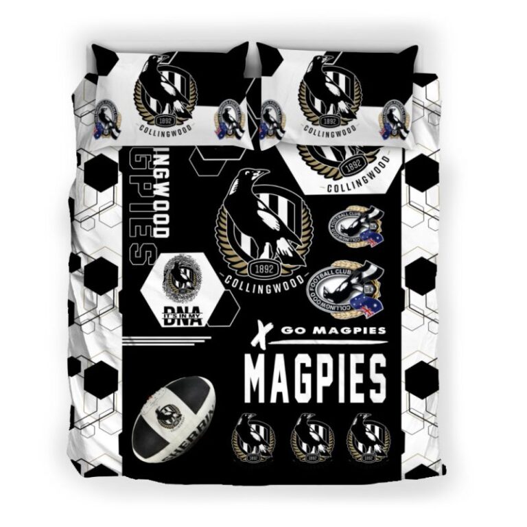 Australian Football League store - Loyal fans of Collingwood Football Club's Bedding Duvet Cover + 1/2 Pillow Cases:vintage Australian Football League suit,uniform,apparel,shirts,merch,hoodie,jackets,shorts,sweatshirt,outfits,clothes