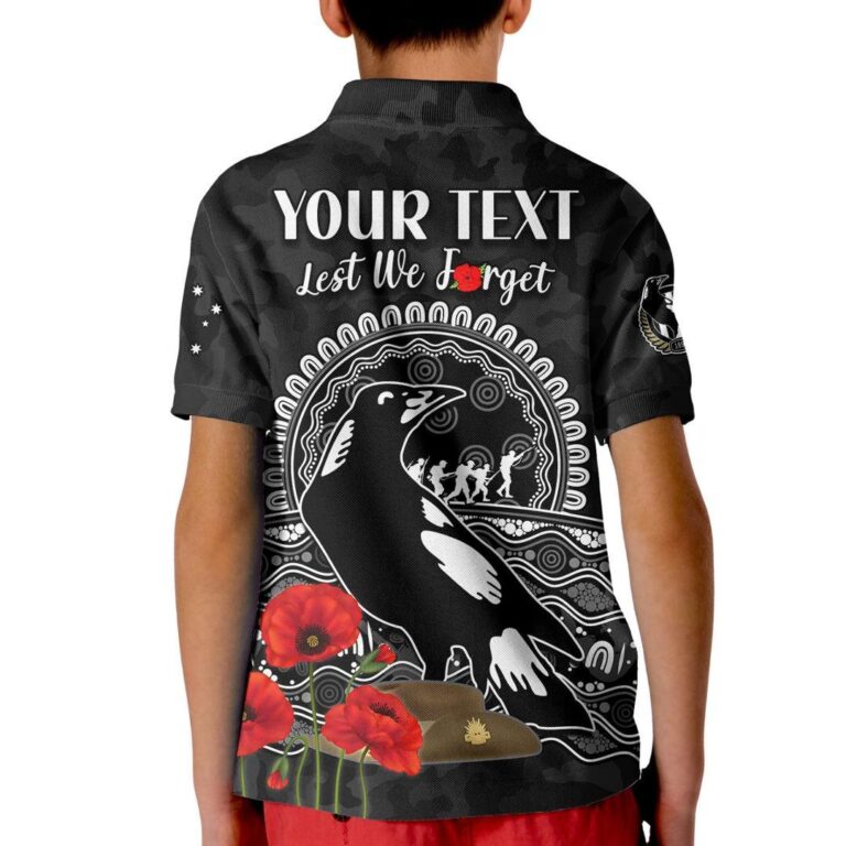 Australian Football League store - Loyal fans of Collingwood Magpies's Kid Polo Shirt:vintage Australian Football League suit,uniform,apparel,shirts,merch,hoodie,jackets,shorts,sweatshirt,outfits,clothes