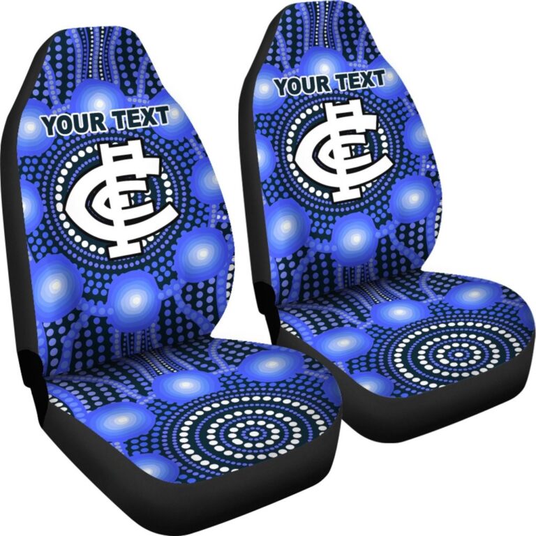 Australian Football League store - Loyal fans of Carlton Football Club's Set 2 Car Seat Cover:vintage Australian Football League suit,uniform,apparel,shirts,merch,hoodie,jackets,shorts,sweatshirt,outfits,clothes