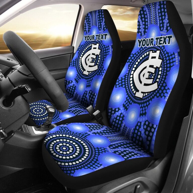 Australian Football League store - Loyal fans of Carlton Football Club's Set 2 Car Seat Cover:vintage Australian Football League suit,uniform,apparel,shirts,merch,hoodie,jackets,shorts,sweatshirt,outfits,clothes