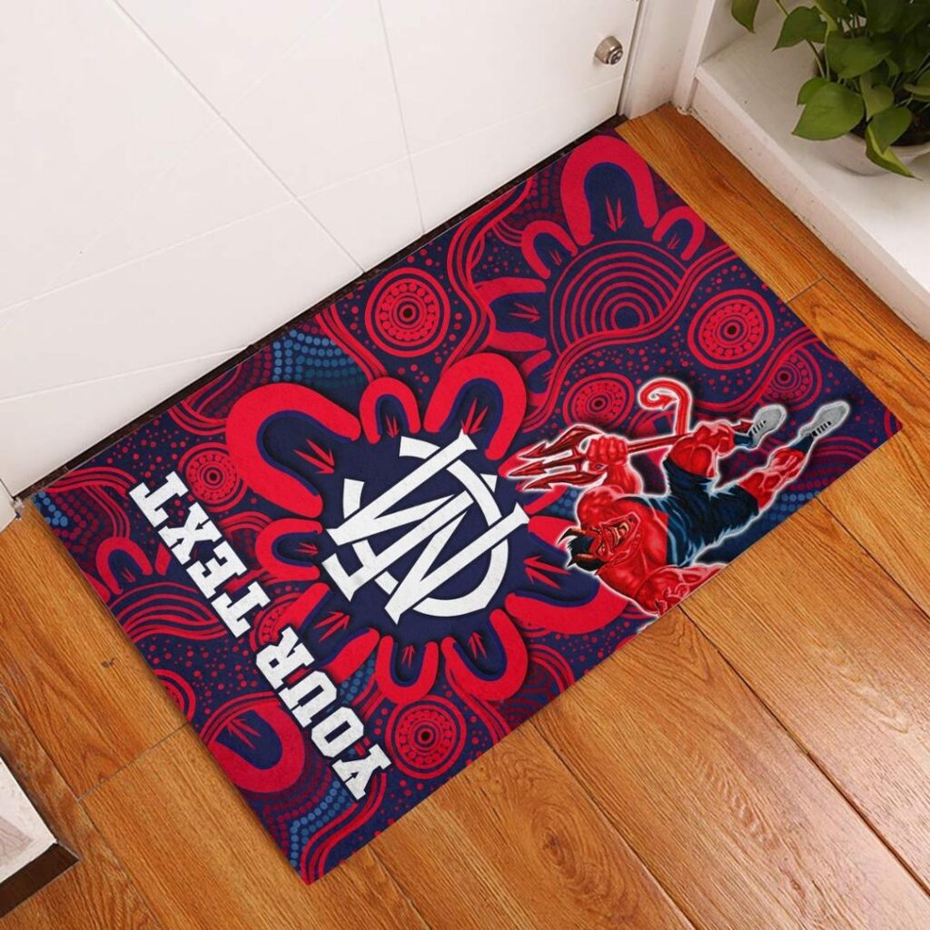 Australian Football League store - Loyal fans of Melbourne Demons's Doormat:vintage Australian Football League suit,uniform,apparel,shirts,merch,hoodie,jackets,shorts,sweatshirt,outfits,clothes