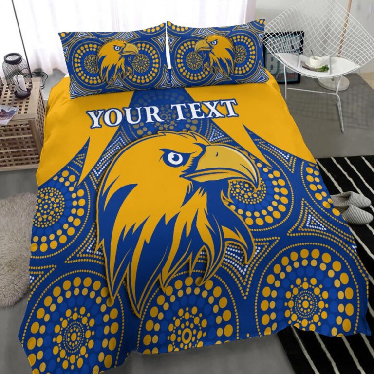 Australian Football League store - Loyal fans of West Coast Eagles's Bedding Duvet Cover + 1/2 Pillow Cases:vintage Australian Football League suit,uniform,apparel,shirts,merch,hoodie,jackets,shorts,sweatshirt,outfits,clothes