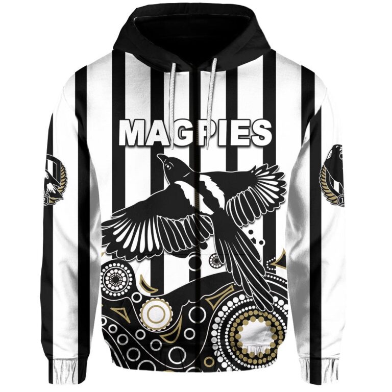 Australian Football League store - Loyal fans of Collingwood Football Club's Unisex Zip Hoodie:vintage Australian Football League suit,uniform,apparel,shirts,merch,hoodie,jackets,shorts,sweatshirt,outfits,clothes