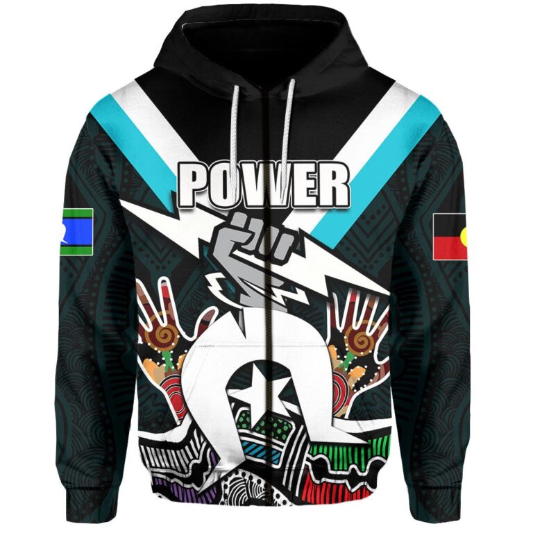 Australian Football League store - Loyal fans of Port Adelaide Football Club's Unisex Zip Hoodie:vintage Australian Football League suit,uniform,apparel,shirts,merch,hoodie,jackets,shorts,sweatshirt,outfits,clothes