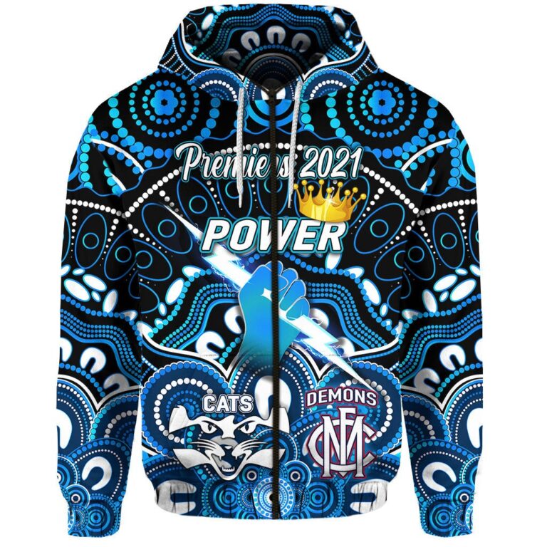 Australian Football League store - Loyal fans of Port Adelaide Football Club's Unisex Zip Hoodie:vintage Australian Football League suit,uniform,apparel,shirts,merch,hoodie,jackets,shorts,sweatshirt,outfits,clothes