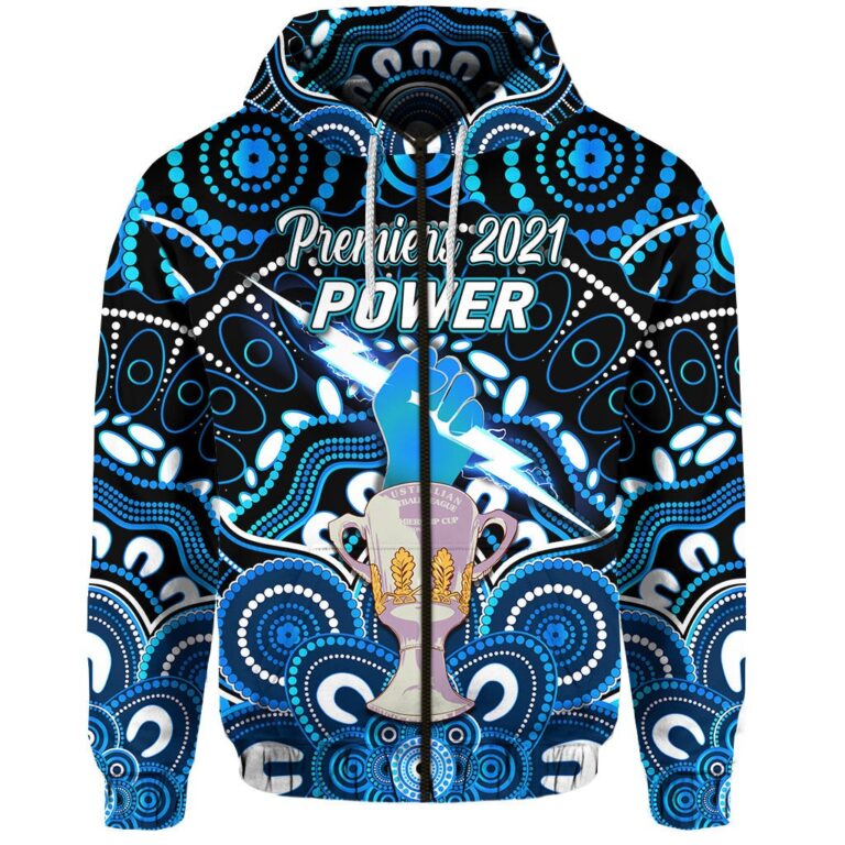 Australian Football League store - Loyal fans of Port Adelaide Football Club's Unisex Zip Hoodie:vintage Australian Football League suit,uniform,apparel,shirts,merch,hoodie,jackets,shorts,sweatshirt,outfits,clothes