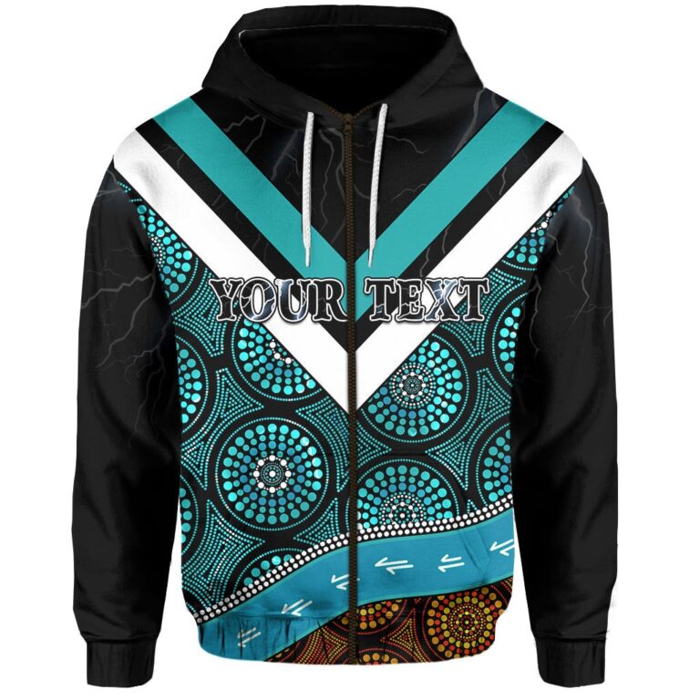 Australian Football League store - Loyal fans of Port Adelaide Football Club's Unisex Zip Hoodie:vintage Australian Football League suit,uniform,apparel,shirts,merch,hoodie,jackets,shorts,sweatshirt,outfits,clothes