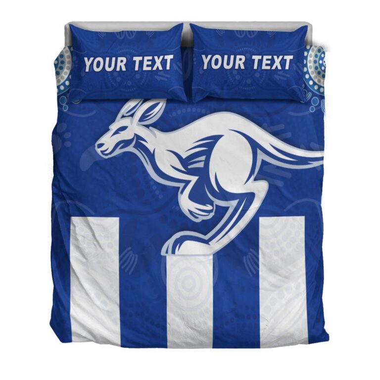 Australian Football League store - Loyal fans of North Melbourne Football Club's Bedding Duvet Cover + 1/2 Pillow Cases:vintage Australian Football League suit,uniform,apparel,shirts,merch,hoodie,jackets,shorts,sweatshirt,outfits,clothes