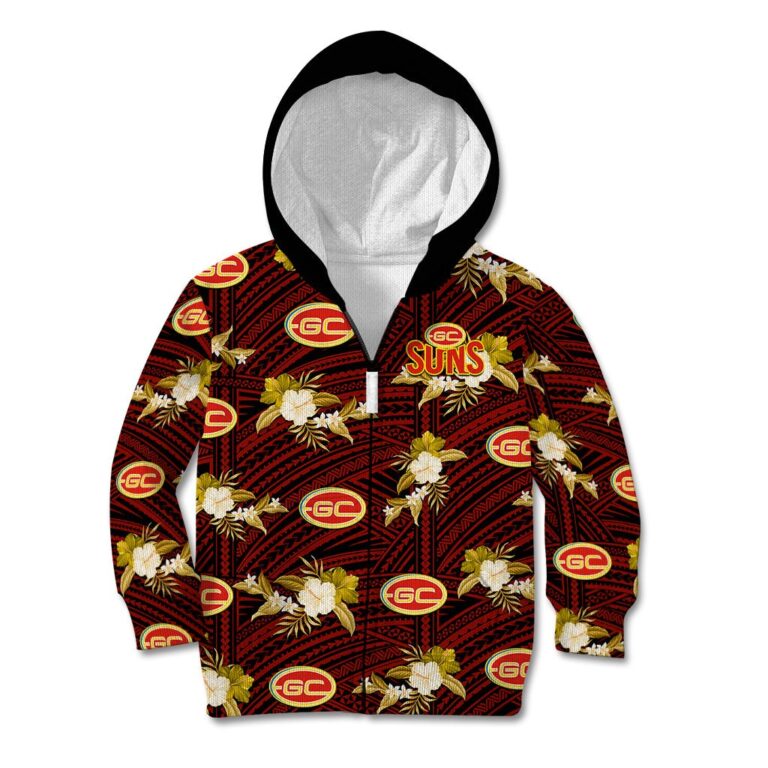 Australian Football League store - Loyal fans of Gold Coast Suns's Kid Hoodie,Kid Zip Hoodie:vintage Australian Football League suit,uniform,apparel,shirts,merch,hoodie,jackets,shorts,sweatshirt,outfits,clothes