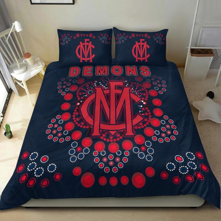 Australian Football League store - Loyal fans of Melbourne Football Club's Bedding Duvet Cover + 1/2 Pillow Cases:vintage Australian Football League suit,uniform,apparel,shirts,merch,hoodie,jackets,shorts,sweatshirt,outfits,clothes