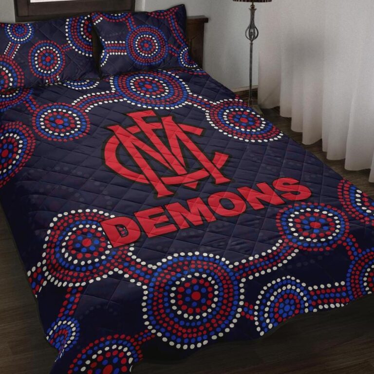 Australian Football League store - Loyal fans of Melbourne Football Club's Quilt + 1/2 Pillow Cases:vintage Australian Football League suit,uniform,apparel,shirts,merch,hoodie,jackets,shorts,sweatshirt,outfits,clothes