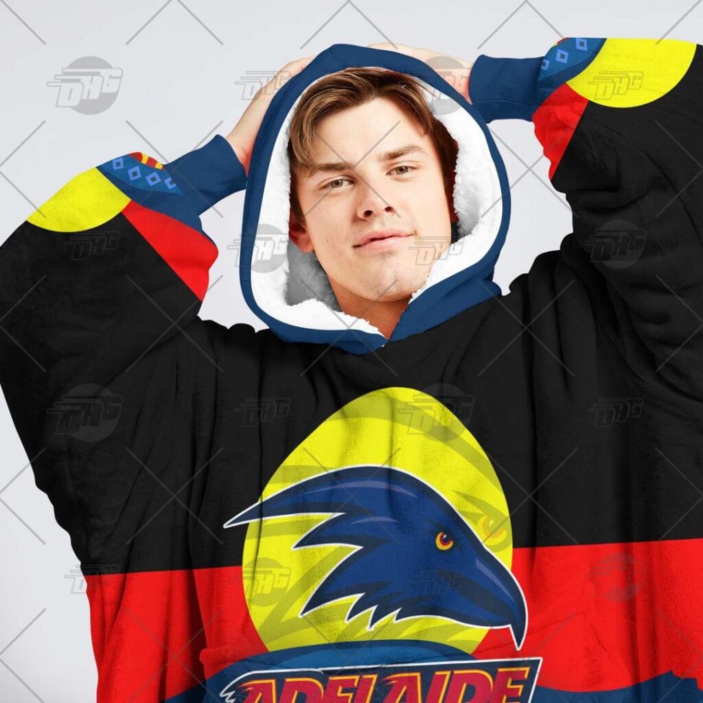 Australian Football League store - Loyal fans of Adelaide Football Club's Unisex Oodie,Kid Oodie:vintage Australian Football League suit,uniform,apparel,shirts,merch,hoodie,jackets,shorts,sweatshirt,outfits,clothes