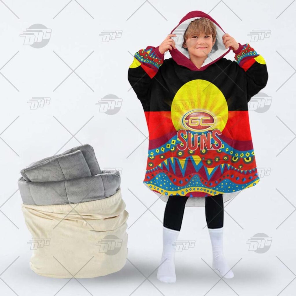 Australian Football League store - Loyal fans of Gold Coast Suns's Unisex Oodie,Kid Oodie:vintage Australian Football League suit,uniform,apparel,shirts,merch,hoodie,jackets,shorts,sweatshirt,outfits,clothes