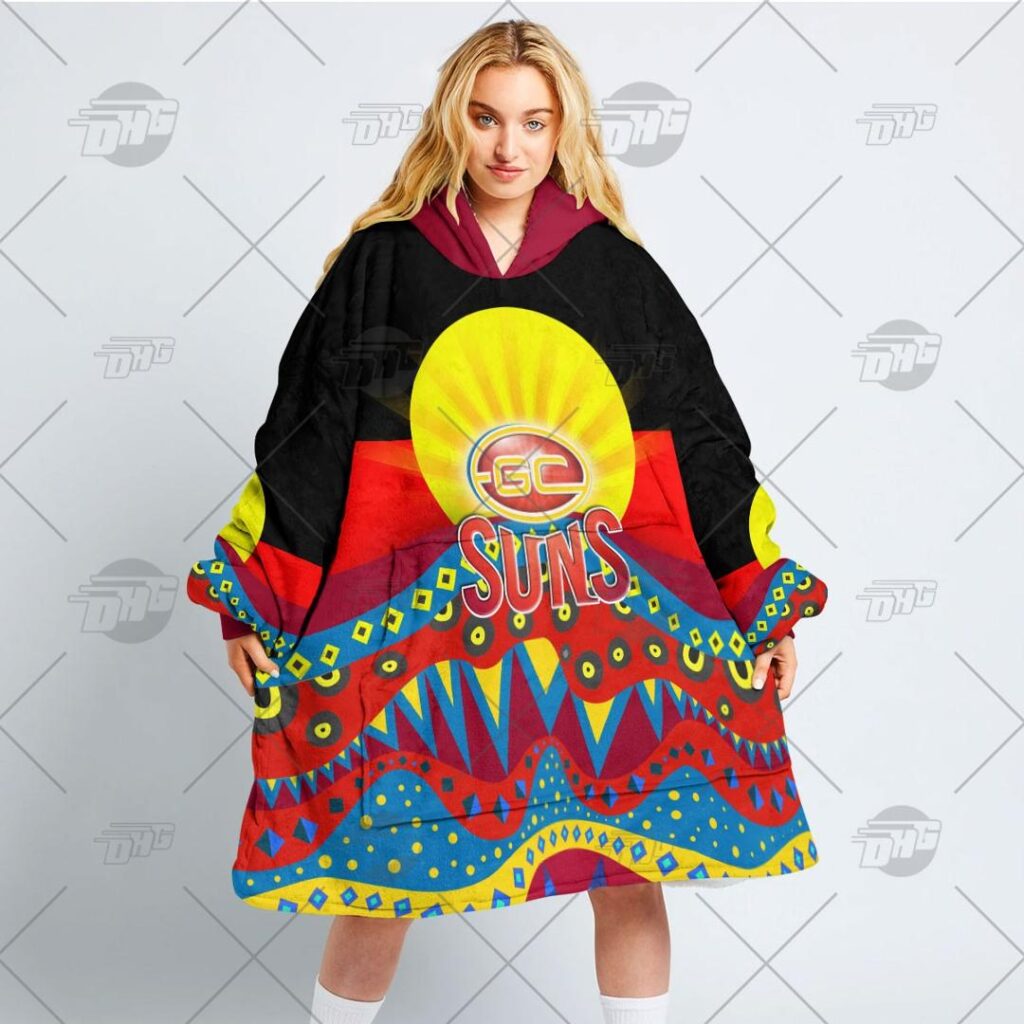 Australian Football League store - Loyal fans of Gold Coast Suns's Unisex Oodie,Kid Oodie:vintage Australian Football League suit,uniform,apparel,shirts,merch,hoodie,jackets,shorts,sweatshirt,outfits,clothes