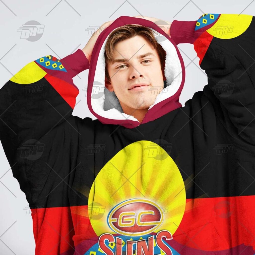 Australian Football League store - Loyal fans of Gold Coast Suns's Unisex Oodie,Kid Oodie:vintage Australian Football League suit,uniform,apparel,shirts,merch,hoodie,jackets,shorts,sweatshirt,outfits,clothes