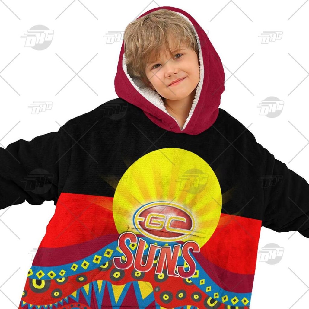 Australian Football League store - Loyal fans of Gold Coast Suns's Unisex Oodie,Kid Oodie:vintage Australian Football League suit,uniform,apparel,shirts,merch,hoodie,jackets,shorts,sweatshirt,outfits,clothes