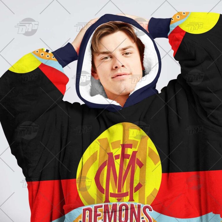 Australian Football League store - Loyal fans of Melbourne Football Club's Unisex Oodie,Kid Oodie:vintage Australian Football League suit,uniform,apparel,shirts,merch,hoodie,jackets,shorts,sweatshirt,outfits,clothes