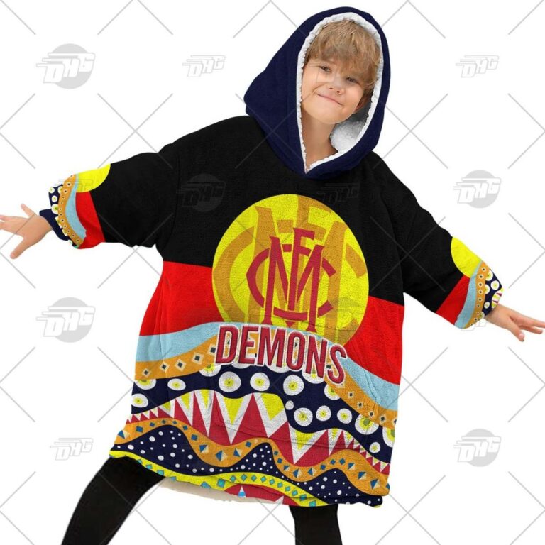 Australian Football League store - Loyal fans of Melbourne Football Club's Unisex Oodie,Kid Oodie:vintage Australian Football League suit,uniform,apparel,shirts,merch,hoodie,jackets,shorts,sweatshirt,outfits,clothes