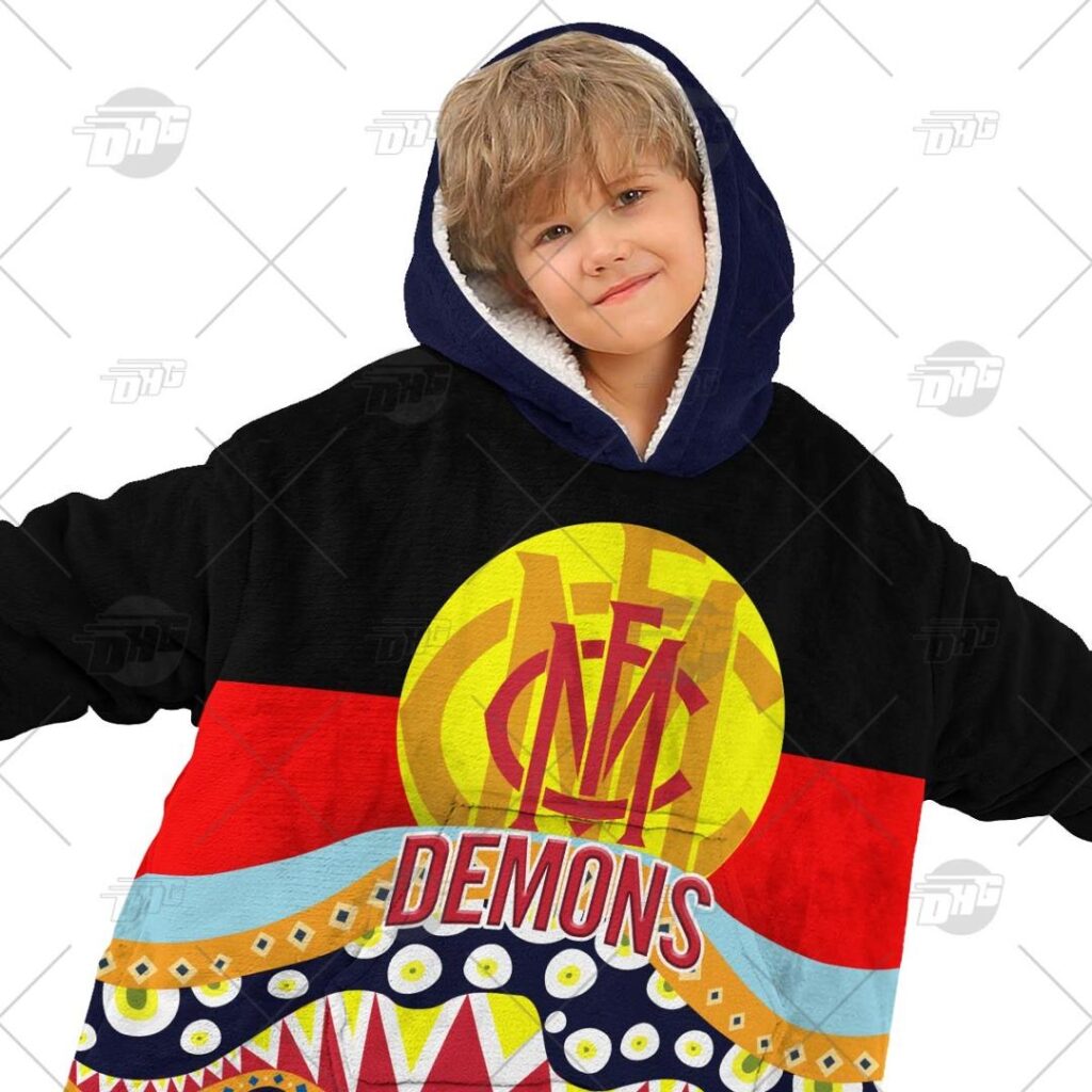 Australian Football League store - Loyal fans of Melbourne Football Club's Unisex Oodie,Kid Oodie:vintage Australian Football League suit,uniform,apparel,shirts,merch,hoodie,jackets,shorts,sweatshirt,outfits,clothes