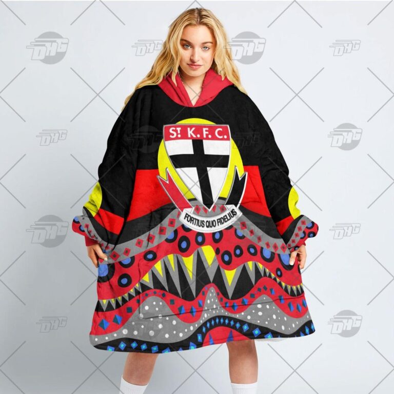 Australian Football League store - Loyal fans of St Kilda Football Club's Unisex Oodie,Kid Oodie:vintage Australian Football League suit,uniform,apparel,shirts,merch,hoodie,jackets,shorts,sweatshirt,outfits,clothes