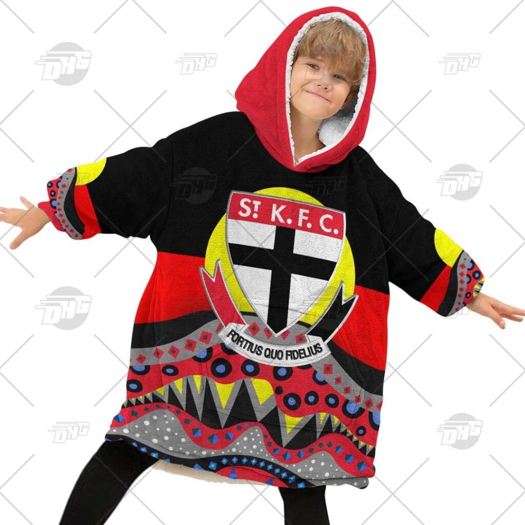 Australian Football League store - Loyal fans of St Kilda Football Club's Unisex Oodie,Kid Oodie:vintage Australian Football League suit,uniform,apparel,shirts,merch,hoodie,jackets,shorts,sweatshirt,outfits,clothes