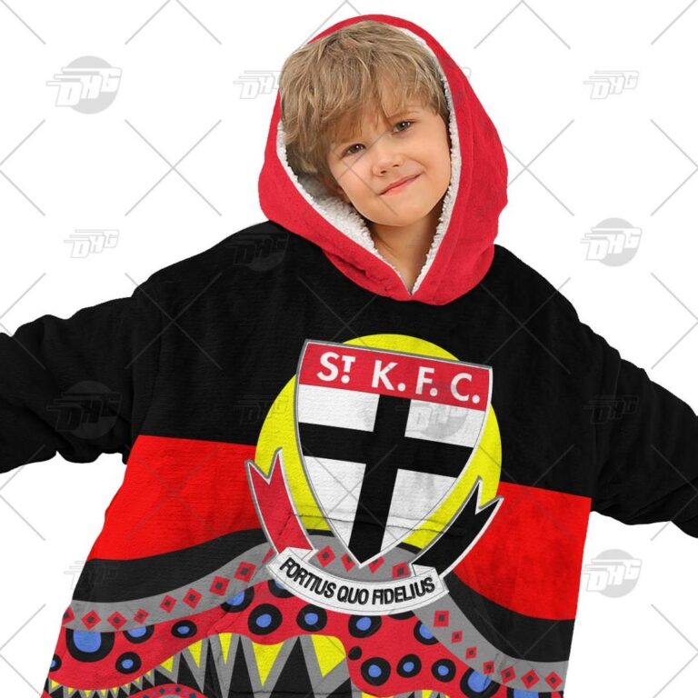 Australian Football League store - Loyal fans of St Kilda Football Club's Unisex Oodie,Kid Oodie:vintage Australian Football League suit,uniform,apparel,shirts,merch,hoodie,jackets,shorts,sweatshirt,outfits,clothes